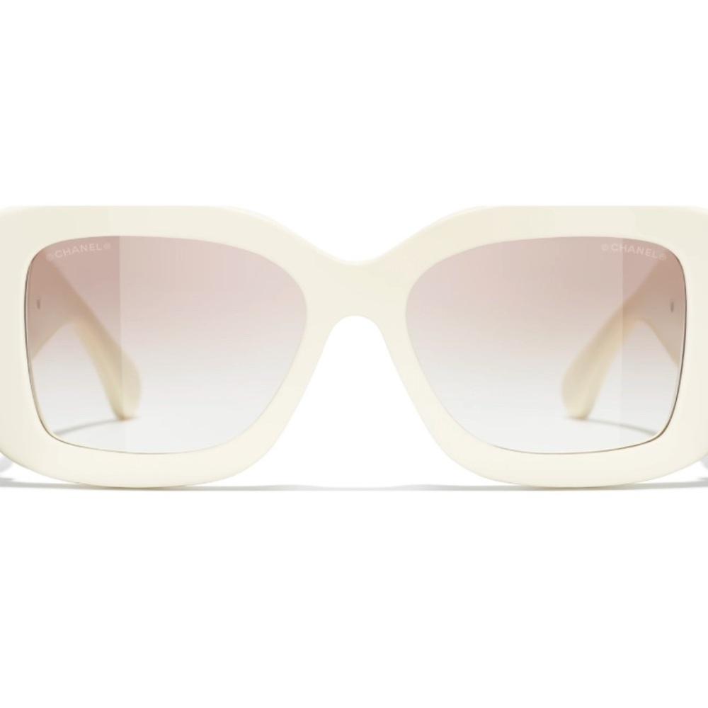 Chanel White Sunglasses, brand new with box, never used, with tags - Picture 4 of 4